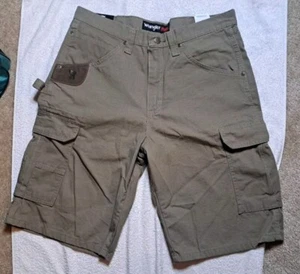 Wrangler Riggs Workwear Ranger Relaxed Fit Cargo Flex Ripstop Shorts Men's 34x11 - Picture 1 of 6