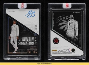 2021 Panini Noir Showtime Signatures /49 Scottie Barnes #SHS-SBA Rookie Auto RC