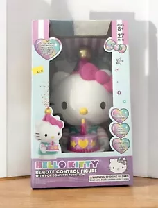 Grande statuina compleanno telecomando Hello Kitty con funzione confetti--Nuova - Foto 1 di 5