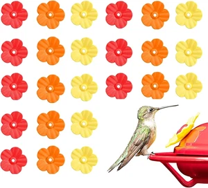 24 PIEZAS Piezas de Alimentador de Colibríes Alimentadores de Colibrí Flores de Repuesto para Exterior - Imagen 1 de 12