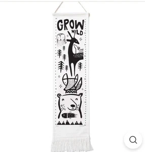 Tabella di crescita in tela per bambini, righello inseguitore altezza bambino, 44x13 in ricordo - Foto 1 di 14