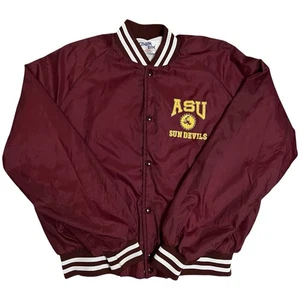 Vintage Arizona State Sun Devils Football Chalk Line Jacket Men’s XL - Picture 1 of 7
