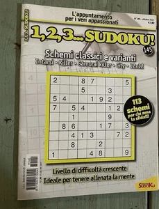 1 2 3 SUDOKU SCHEMI INTARSI SAMURAI KILLER CITY 1 Rivista Giochi italia Sudoku - Picture 1 of 1