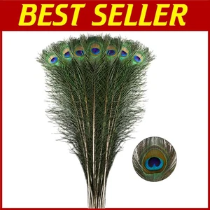 40 Stück große Pfauenfedern - 28-32 Zoll für Vase Dekor - Bild 1 von 8