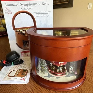 Mr. Christmas Symphony of Bells Music Box 50 Songs Animated Carousel Tested Work - Picture 1 of 14