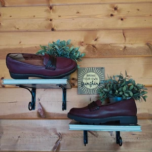 Zapato Mocasín Cobb Hill Rockport Janney Penny CI9520 Cuero Borgoña Clásico 9 W - Imagen 1 de 11