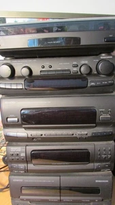 5 PIECE SEPARATE STEREO HI FI KENWOOD MUSIC SYSTEM WITH SPEAKERS - Picture 1 of 10