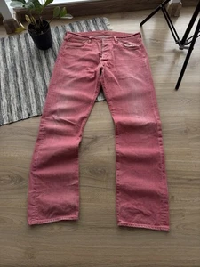 Pantalones de mezclilla Levis 501 RAROS vintage rosa talla 34 para hombre L - Imagen 1 de 10