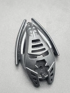 LEGO BIONICLE Maschera 8593 Makuta Kahnohi 6 Fori Mento - Nero 44815a - Foto 1 di 4