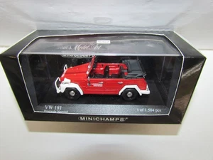 1:43 Minichamps 430050090 VW 181 vigili del fuoco NUOVO COME NUOVO in confezione originale (D2) - Foto 1 di 3