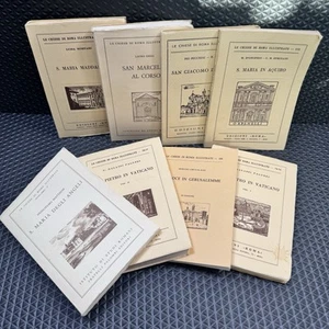 Lot of 8 LE CHIESE DI ROMA ILLUSTRATE EDIZIONI ROMA (all In Italian Language) - Picture 1 of 23