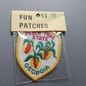 Peach Tree State GA Georgia 3" New Souvenir Patch - Picture 1 of 2