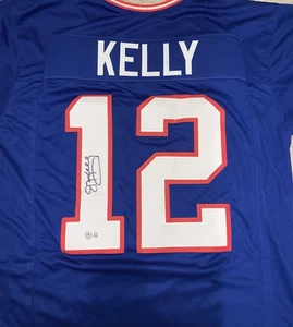 JIM KELLY Signed Buffalo Bills Custom Jersey Beckett BAS - Picture 1 of 3