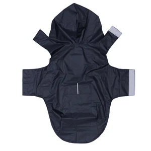 Reflective Hooded Pet Dog Raincoats Big Dogs Waterproof Clothes Dog Raincoat - Picture 1 of 12