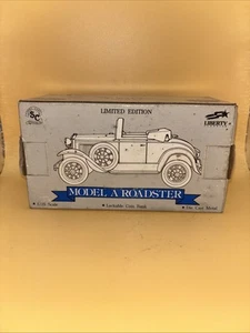 Limited Ed. Spec-Cast Ford Model A Roadster, 1/25 Scale, Lockable Coin Bank - Picture 1 of 7