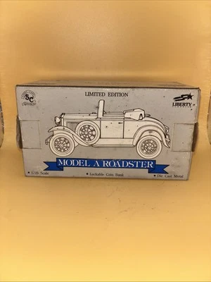 Limited Ed. Spec-Cast Ford Model A Roadster, 1/25 Scale, Lockable Coin Bank - Image 1 of 4