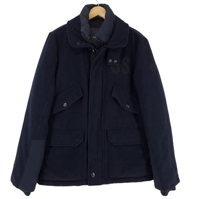 Vintage G-Star Casual Jacket Men Wool Blue Sx4 Size L - Image 1 of 4