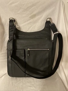 Gun Tote'n Mamas GTM-12 Umhängetasche zum verdeckten Tragen schwarz Leder neu ohne Etikett - Bild 1 von 8