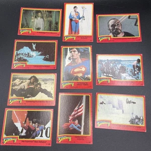 Lotto carte collezionabili Topps Superman II 1980 (10) Christopher Reeve General Zod DC - Foto 1 di 20