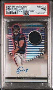 2024 Topps Midnight Caleb Williams Jersey RPA Auto RC Rookie Chicago Bears PSA 9 - Picture 1 of 2