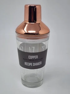 Thirstystone by Cambridge Glass Recipe Shaker, Copper Lid, Barware - Picture 1 of 13