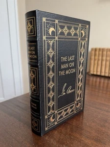 Eugene Cernan SIGNED EASTON PRESS w/COA The Last Man on the Moon NASA Astronaut - Picture 1 of 15