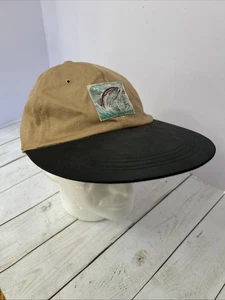 Gorra de pesca vintage de ala larga para pescadores marrón hecha en Corea años 50? - Imagen 1 de 5