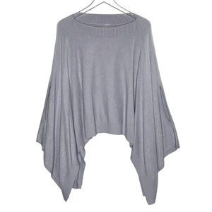 Lululemon OS Forward Flow Poncho Wrap Sweater Dusty Blue Gray - Picture 1 of 8