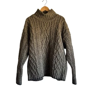 Maglione Vintage Abercrombie & Fitch Lana Maglia Cavo Pescatore Uomo Medium - Foto 1 di 8
