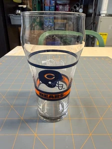 Barra Coca-Cola vintage Chicago Bears 12 oz. Vaso de vidrio de fútbol americano NFL - Imagen 1 de 5