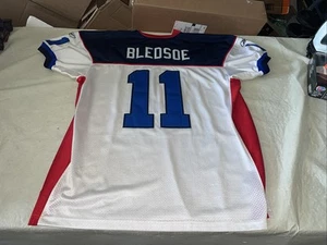 Authentic Drew Bledsoe Reebok Buffo Bills Jersey Men 54 Clean El Salvador Made - Picture 1 of 14