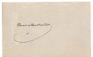 Journalist & Autor IRVING BACHELLER AUTOGRAMM - um 1900 - Kneipe. Joseph Conrad &c - Bild 1 von 1