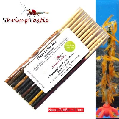 NANO Lollies "Super-Mix"  12 Stück - Garnelen Futter Shrimp Sticks Lollies - Bild 1 von 4