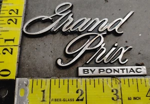 GRAND PRIX BY PONTIAC CIRCA '73 REAR EMBLEM {4536} - Picture 1 of 7