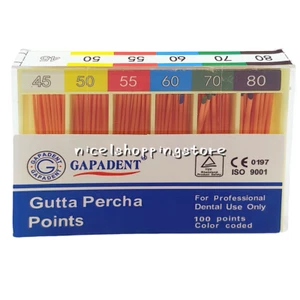 Dental Root Canal Endodontic Treatment Gutta Percha Points Taper 0.02 #45-80 - Picture 1 of 5