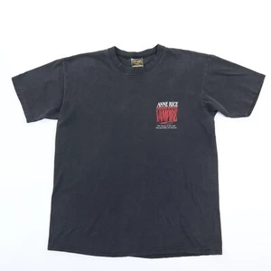 Vintage Anne Rice Interview with the Vampire Movie Promo T-Shirt Faded Black L  - Picture 1 of 8