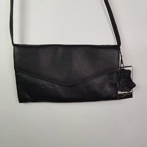 NEW Condura Genuine Leather Clutch Shoulder Handbag Womens Small 26x15cm Black - Bild 1 von 8