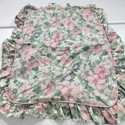 martex sham estándar verde rosa volante floral y2k años 90 80 Foto 1 de 4