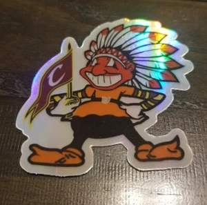 Holographic Cleveland ALL IN ONE Vinyl STICKER - Browns Indians Chief Wahoo Cavs - Picture 1 of 4