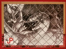 JURASSIC PARK - Card #87 - The Art Of Crash - Raptor Attack - TOPPS 1993