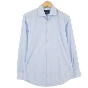 Scotch & Soda Men's Shirt Blue Striped Cotton Wd7 SIZE S - Picture 1 of 7