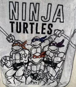 Teenage Mutant Ninja Turtles Plush Sweatshirt Gray Kids Large 11-13 Nickelodeon - Picture 1 of 4