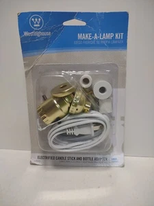 Kit de lámpara Westinghouse Make-A-Lamp candelabro electrificado y adaptador de botella - Imagen 1 de 4