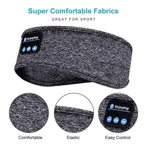 Maschera occhi con archetto Bluetooth wireless per sport, dormire con cuffie - Foto 1 di 4