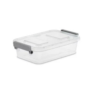 Sterilite 2,7 Qt. Modulare Riegelbox Kunststoff, Titan - Bild 1 von 10