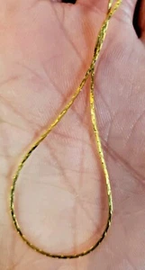 18" Gold Tone Box Chain Necklace - Picture 1 of 7