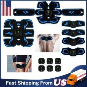 Electric EMS Muscle ABS Stimulator Belt Training Trainer Body Exercise Massage - Picture 1 of 22