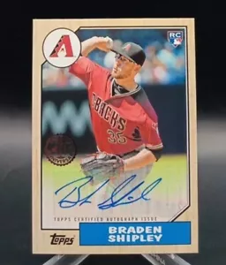 Braden Shipley 2017 Topps Series Two 1987 Style All-Star Edition Auto - Bild 1 von 2