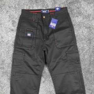 Pantalones cargo Lee Cooper Workwear para hombre talla 34 34x29 negros nuevos con etiquetas - Imagen 1 de 17