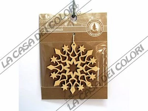 FINKBEINER - DECORAZIONE ALBERO DI NATALE IN LEGNO - 9319 - 7cm - STELLA - Picture 1 of 1